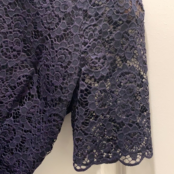 NWOT Madewell Magnolia Lace Dress in Navy - Picture 5 of 11